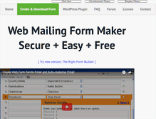 Tablet Screenshot of formmail-maker.com